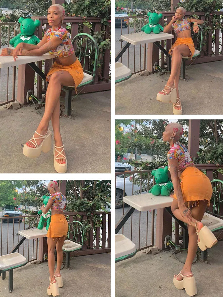 Woman Sandals Shoes Wedges High Heeled Comfy Leisure