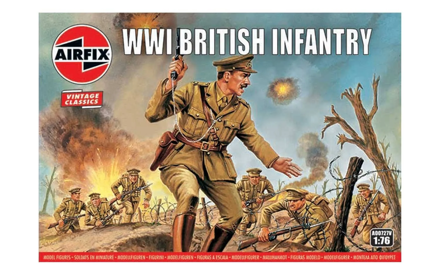 WWI British Infantry 1:76 -Airfix Vintage Classics (A00727V)