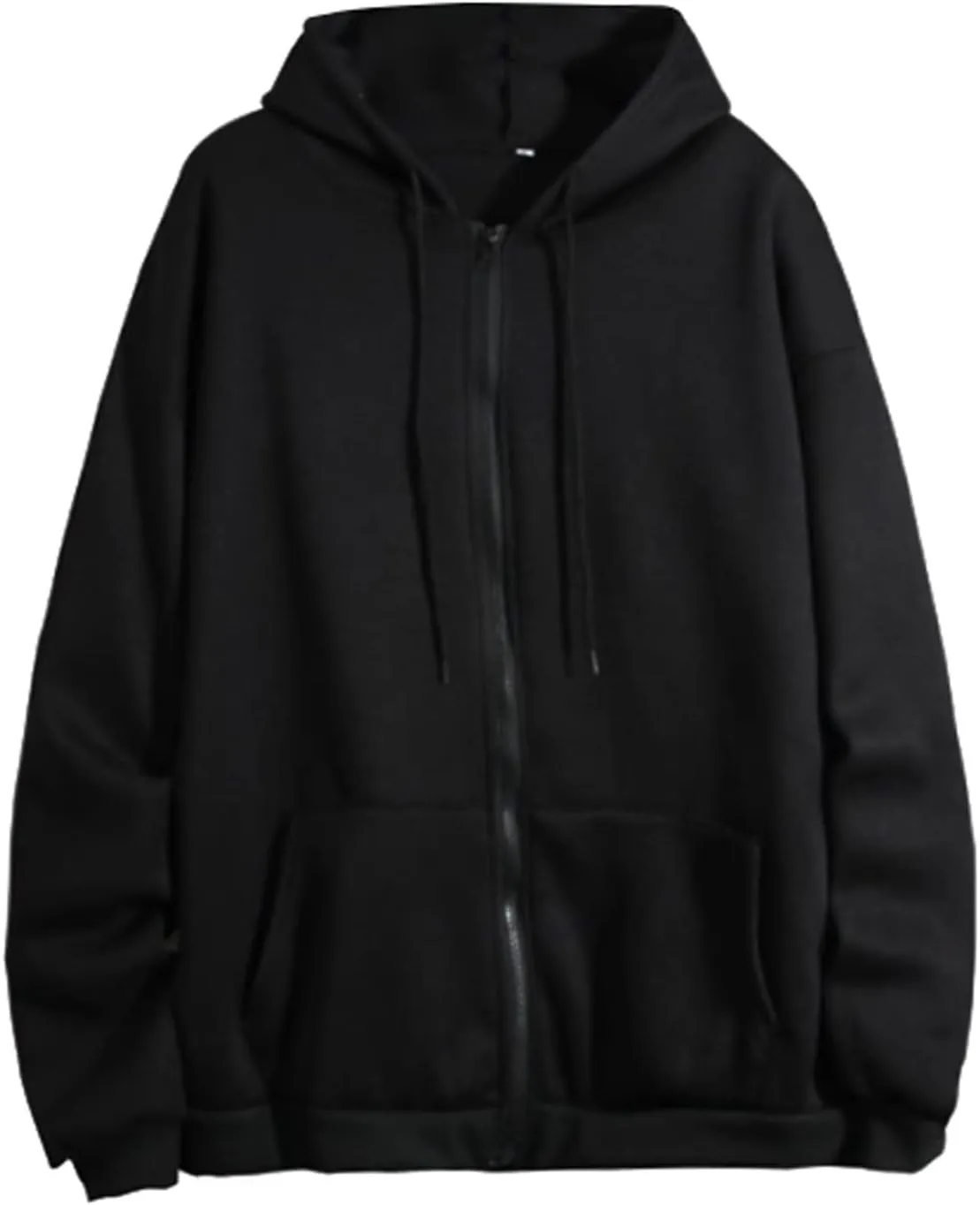 Zip Up Hoodie Womens Solid Color Long Sleeve Drawstring Loose Soft Pullover Tunic Tops with Pockets Fall Fashion Clothes